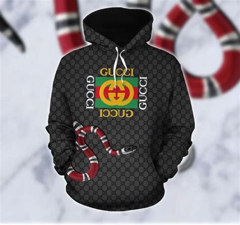 black gucci snake hoodie